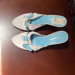 Burberry leather strapless sandal